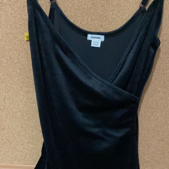 Black velvet garage bodysuit - Picture 2 of 2